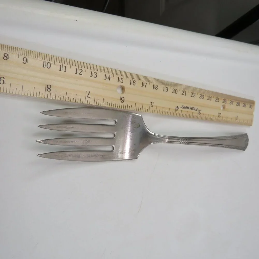 VTG Dinner Fork Art Deco style Silver Plated 